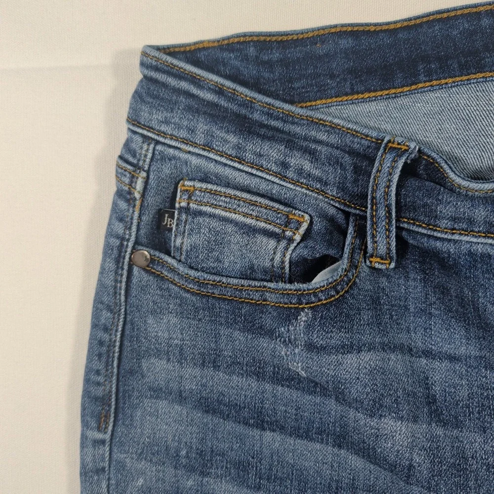 Judy Blue Jeans Womens 13/31 Blue Boyfriend Fit JB82346DK Stretch Medium Wash
